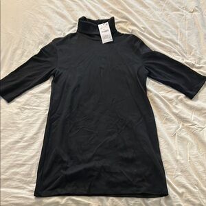 Zara - Black Turtleneck Quarter Sleeve dress